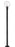 1 Light Outdoor Post Mounted Fixture | 599PHB-567P-BK