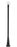 1 Light Outdoor Post Mounted Fixture | 599PHM-519P-BK