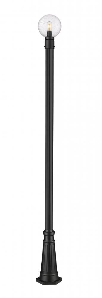 1 Light Outdoor Post Mounted Fixture | 599PHM-519P-BK