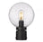 1 Light Outdoor Post Mount Fixture | 599PHM-BK