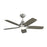 Lowden 44 Led Ceiling Fan In Brushed Steel W/silver/lt Grey Weathered Oak Reversible Blades & Lt Kit | 5LWDR44BSLGD