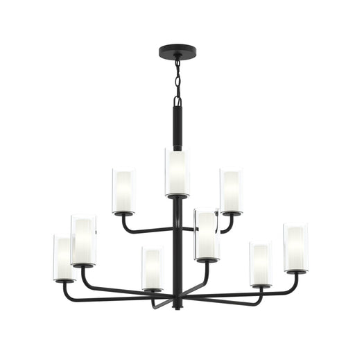 Mack Nine-light Two-tier Chandelier With Layered Glass Shades | P400478-31M