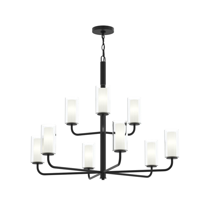 Mack Nine-light Two-tier Chandelier With Layered Glass Shades | P400478-31M