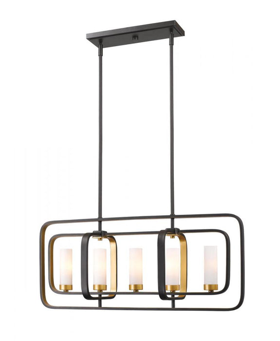 5 Light Linear Chandelier | 6000-5L-BZGD