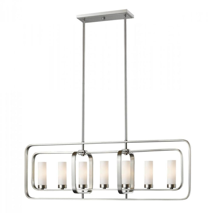 7 Light Linear Chandelier | 6000-7L-BN