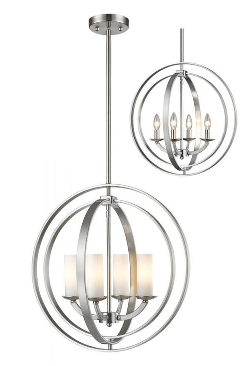 4 Light Chandelier | 6002-4S-BN