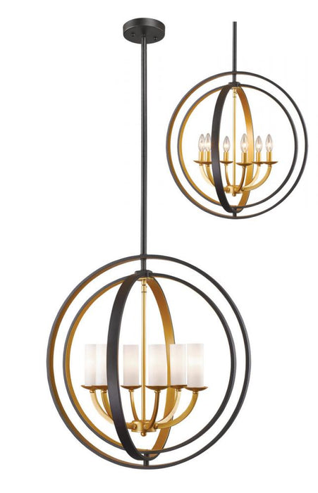 6 Light Chandelier | 6002-6L-BZGD