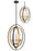 3 Light Chandelier | 6004-3S-BZGD