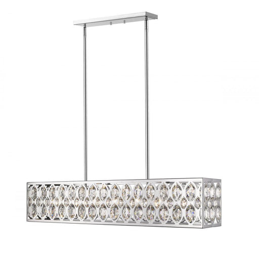 7 Light Linear Chandelier | 6010-42CH
