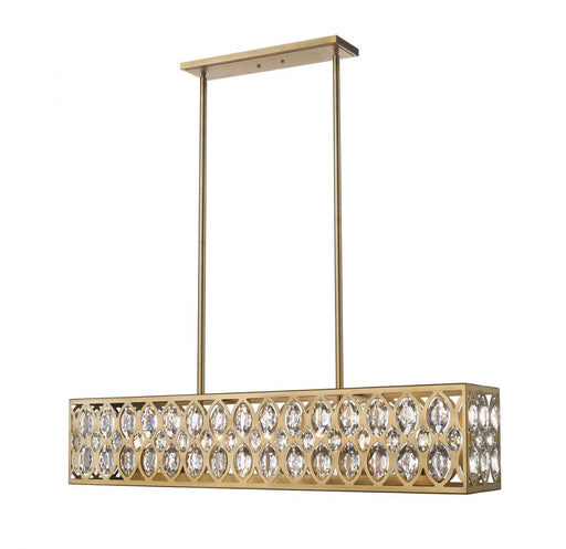 7 Light Linear Chandelier | 6010-42HB