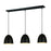 3 Light Pendant | 6012P12-3L-SBK
