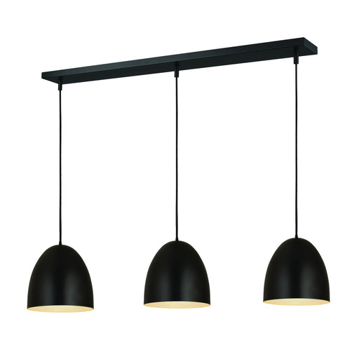 3 Light Pendant | 6012P12-3L-SBK