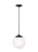 Visual Comfort & Co. Studio Collection Small One Light Pendant with White Glass