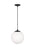 Visual Comfort & Co. Studio Collection Medium One Light Pendant with White Glass