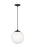 Leo - Hanging Globe Medium One Light Pendant With White Glass | 6020-112
