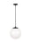 Visual Comfort & Co. Studio Collection Large One Light Pendant with White Glass