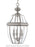 Generation Lighting Lancaster traditional 3-light LED outdoor exterior pendant in antique brushed nickel silver finish w