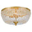 Crystorama Rylee 4 Light Antique Gold Flush Mount