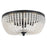 Crystorama Rylee 4 Light Matte Black Flush Mount