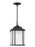 Generation Lighting Kent traditional 1-light outdoor exterior ceiling hanging pendant in oxford bronze finish with satin