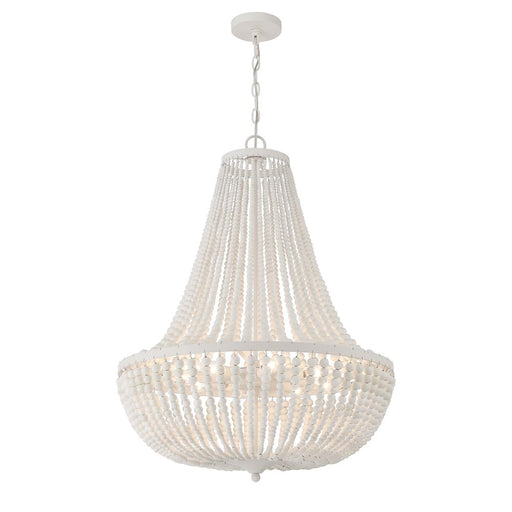 Rylee 8 Light Matte White Chandelier | 609-MT