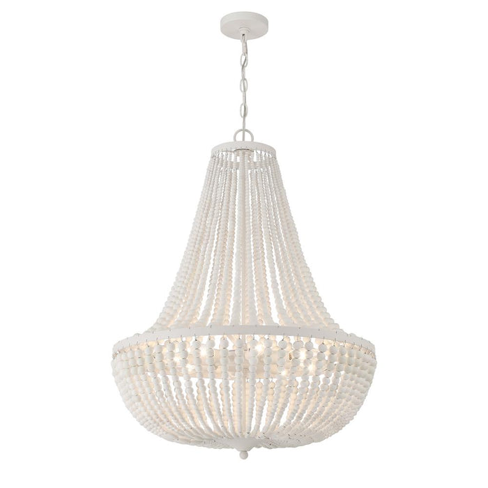 Rylee 8 Light Matte White Chandelier | 609-MT