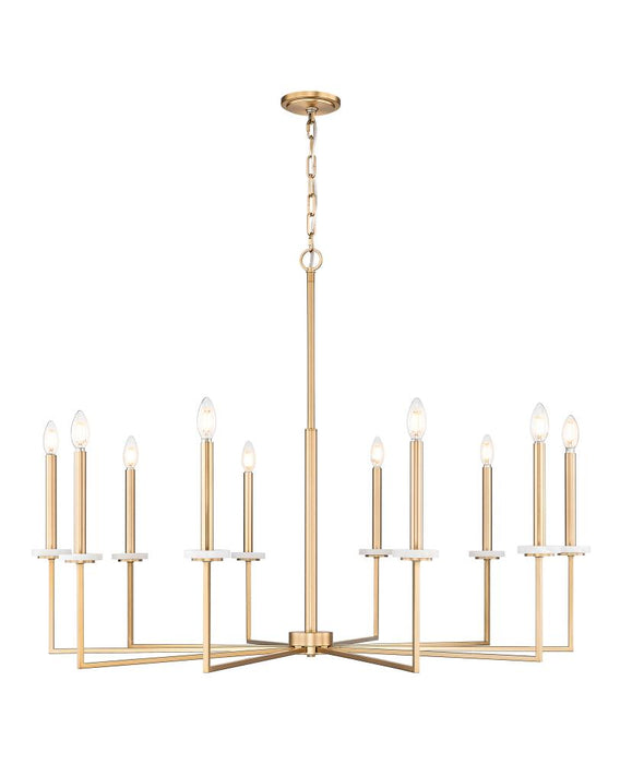 10 Light Chandelier | 6100-10MGLD