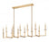 12 Light Linear Chandelier | 6100-12L-MGLD