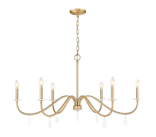 6 Light Chandelier | 6103-45MGLD