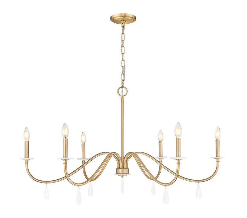 6 Light Chandelier | 6103-45MGLD