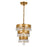 Perla 1 Light Antique Gold Mini Pendant | 6103-GA