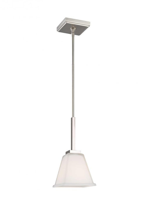 Generation Lighting Ellis Harper classic 1-light indoor dimmable ceiling hanging single pendant light in brushed nickel