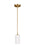 Generation Lighting Alturas contemporary 1-light indoor dimmable ceiling hanging single pendant light in satin brass gol