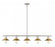 5 Light Linear Chandelier | 613-5L-BN+FB