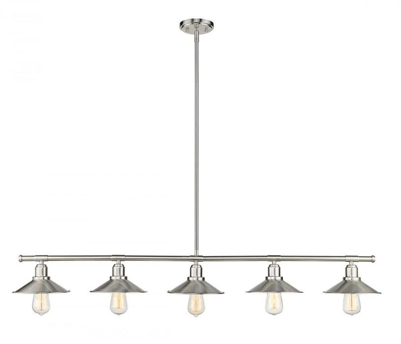 5 Light Linear Chandelier | 613-5L-BN