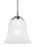 Generation Lighting Emmons traditional 1-light LED indoor dimmable ceiling hanging single pendant light in brushed nicke