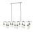 12 Light Linear Chandelier | 617-12L-PN