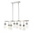 8 Light Linear Chandelier | 617-8L-PN