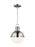 Visual Comfort & Co. Studio Collection Hanks transitional 1-light indoor dimmable mini ceiling hanging single pendant light in brushed nick