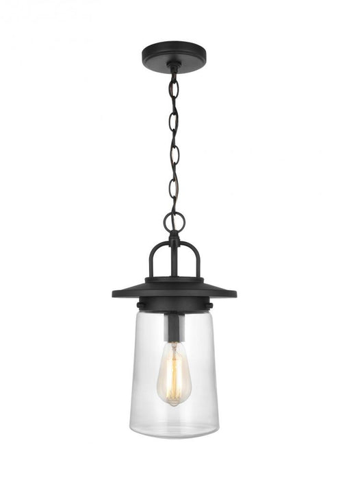 Tybee Casual 1-light Led Outdoor Exterior Ceiling Hanging Pendant In Black Finish | 6208901EN7-12