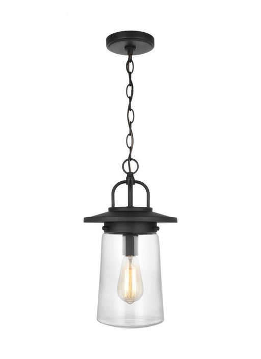 Tybee Casual 1-light Led Outdoor Exterior Ceiling Hanging Pendant In Black Finish | 6208901EN7-12