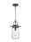 Tybee Casual 1-light Led Outdoor Exterior Ceiling Hanging Pendant In Antique Bronze Finish | 6208901EN7-71
