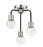 3 Light Semi Flush Mount | 621-3SF-MB-PN