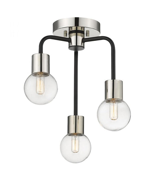 3 Light Semi Flush Mount | 621-3SF-MB-PN