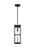 Alcona Transitional 1-light Led Outdoor Exterior Pendant Lantern In Black Finish With Clear Fluted G | 6226701EN7-12