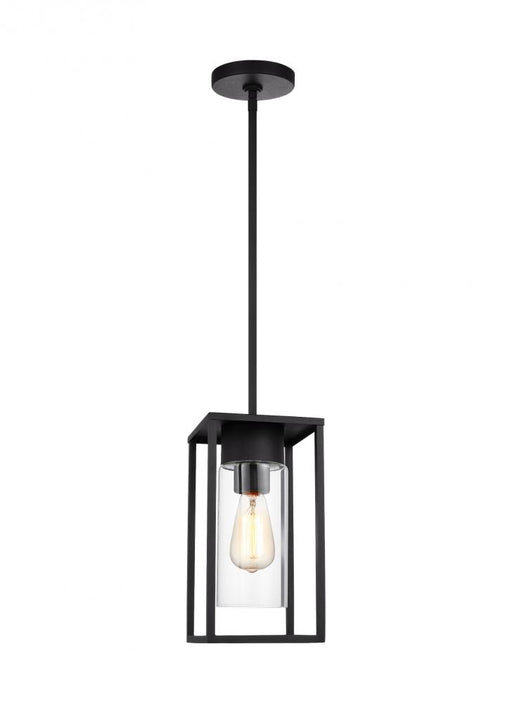 Vado Transitional 1-light Led Outdoor Exterior Ceiling Hanging Pendant Lantern In Black Finish With | 6231101EN7-12
