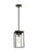Visual Comfort & Co. Studio Collection Vado transitional 1-light LED outdoor exterior ceiling hanging pendant lantern in antique bronze fin