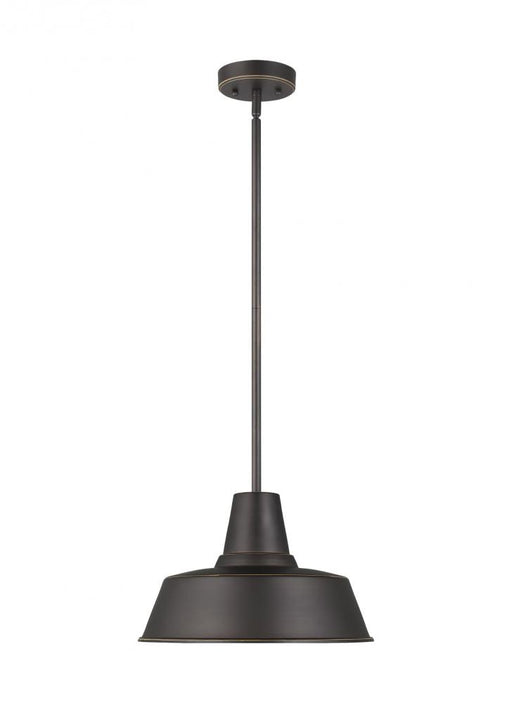Visual Comfort & Co. Studio Collection Barn Light traditional 1-light outdoor exterior Dark Sky compliant hanging ceiling pendant in antiqu