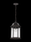 Generation Lighting Sevier traditional 1-light outdoor exterior ceiling hanging pendant in antique bronze finish with cl