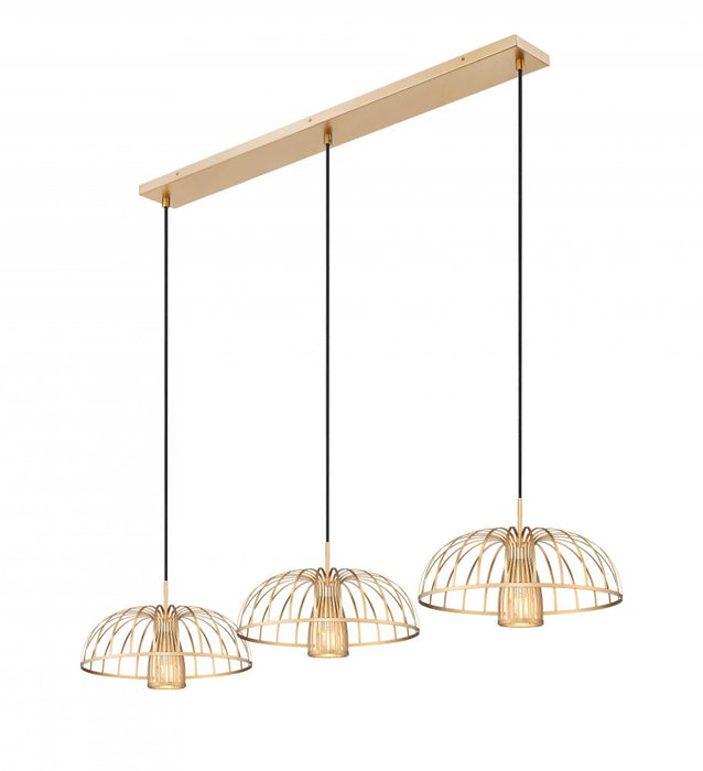 3 Light Linear Chandelier | 623P16-3L-MGLD